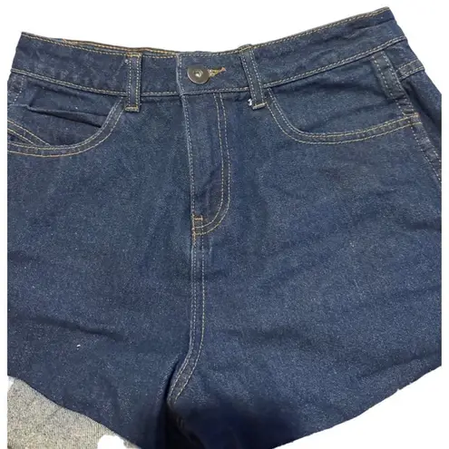 Denim & Co Women’s Denim Co Blue Short Shorts with Cuffs Size 6 Sku 2549