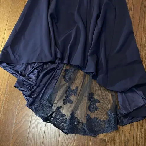 Hebeos Women's Formal Dress Mermaid Lace Bridesmaid Gown Navy Blue Size …