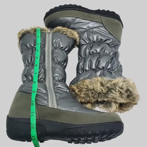 Spring Step Flexus Women's Vanish Quilted Winter Snow Boots Size 9 Silver - Image 7