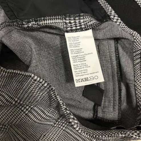 Jason Wu Collective Womens Plaid Trousers Size 12 Black & White
