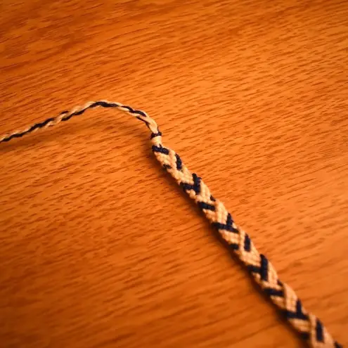Handmade 10/$25 Navy White Woven Bracelet