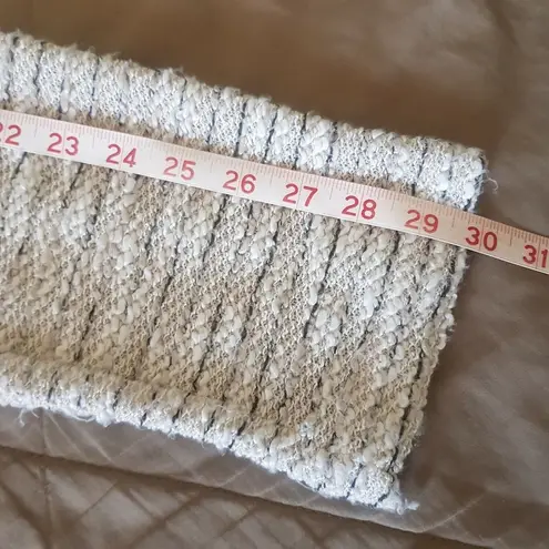 Bagatelle Womens Sweater Jacket Ivory Beige Motorcycle Zipper Knit Size XL