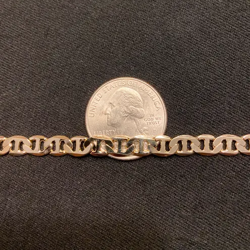 Gold Chain Mariner Link 24in 6mm Necklace