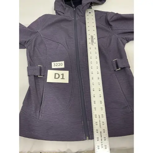 Free Country Womans Chico Navy Zip Up Hood Lined Jacket Small Waterproof