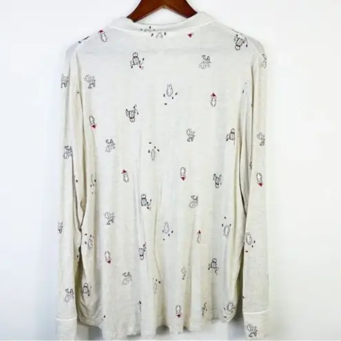 Gap Love‎ Holiday Owls Print Pajama Top Size XXL thumbnail 5