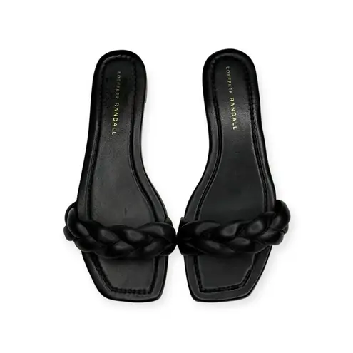 Loeffler Randall 𣓠Jackson Braided Flat Sandal 𣓠Black Nappa 𣓠7.5M Tuckernuck
