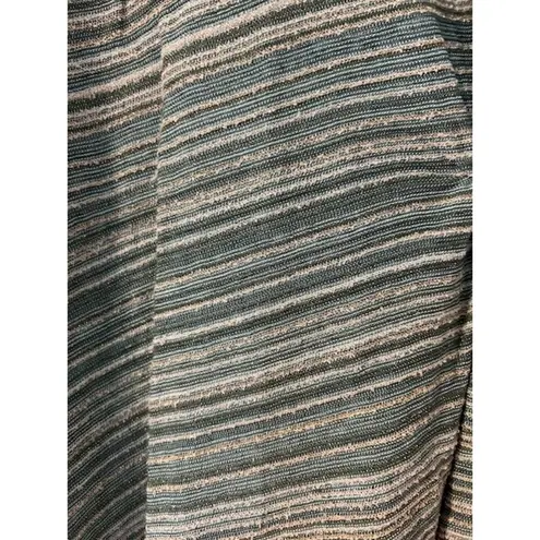 Missoni M Green Gold Knit T Shirt Kaftan Striped Designer Womens Sz Small NWT