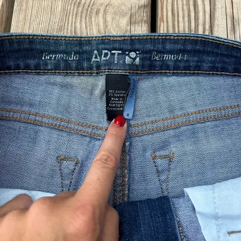 Apt. 9  | bermuda shorts size 8 | modern fit denim bermuda shorts