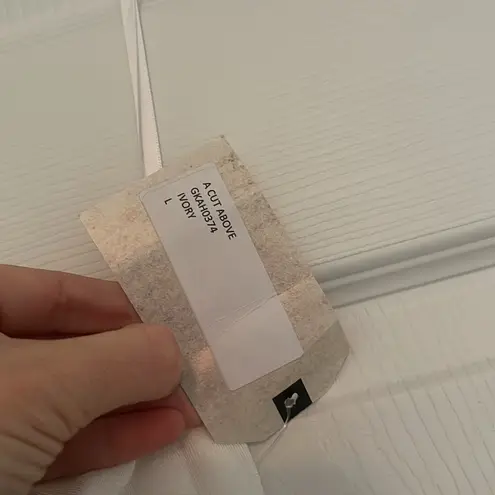 Katie May x REVOLVE A Cut Above Gown Maxi Dress in Ivory Size Large NWT