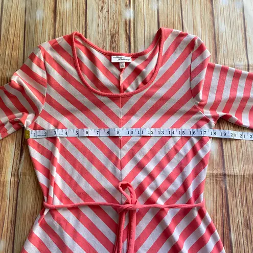 Allison Brittney Striped Fit & Flare Dress Sz Large