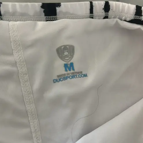 DUC athletic skirt with compression shorts Black and White Skater Mini Skirt Size M