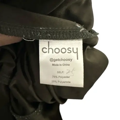 Choosy Women’s Sz S Green L Belted Button Cargo Jumpsuit Long Sleeve Pockets