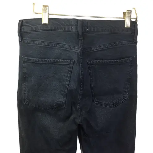 AGOLDE  Toni Black Jeans Straight Leg Ankle Size 25