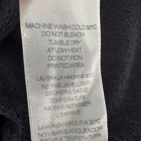 Sundry Rainbow Heart Sweatshirt Size Large Navy Graphic Pullover Crewneck Cozy