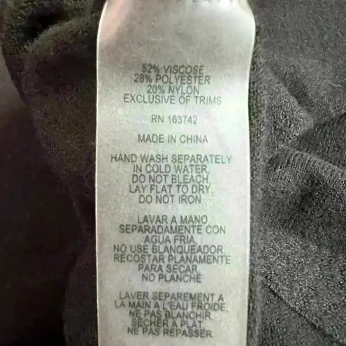 Adrienne Vittadini  Long Sleeve Black Sweater (Y18)