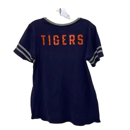 Box Seat Clothing Blue Gray Auburn Tigers Jersey Shirt Womens Large Football