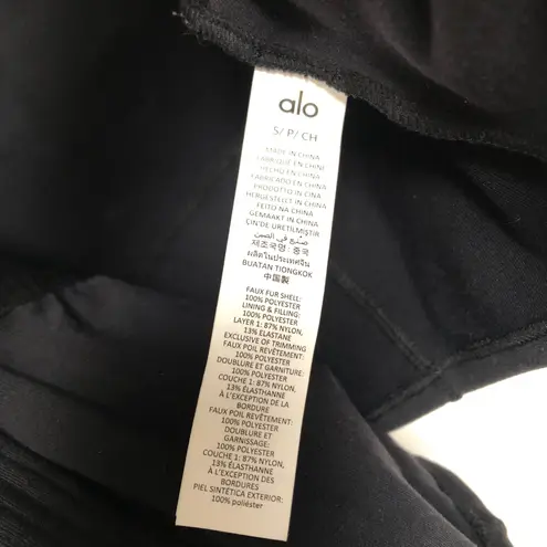 Alo Yoga Sherpa Main Act Corset Puffer Black S