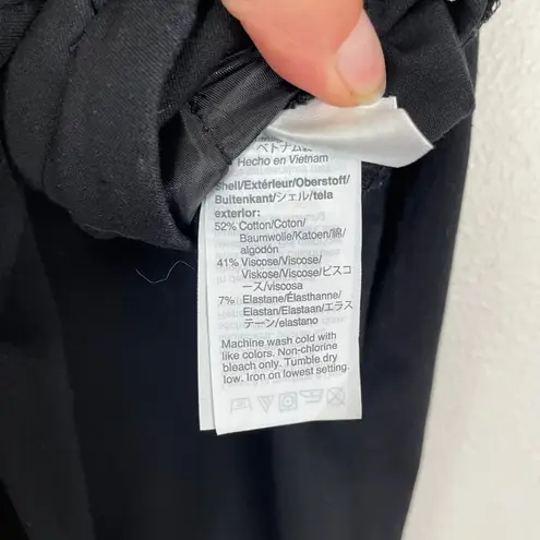 J.Crew Remi Black Side Zip Career Dress Pants Women's Size 4 Bi Stretch Cotton