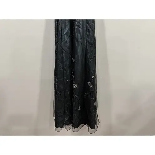 Matini Y2K Black Ombre Beaded Deadstock Prom Dress Size 12