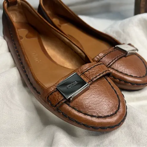 Chloé CHLOE Authentic Vintage Brown Paddington Leather Ballet Flats Size 36/6 US