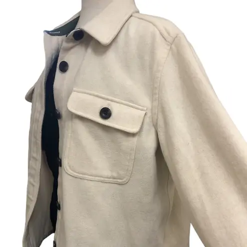 Free Assembly Women's Wool Blend Shirt Jacket Size L