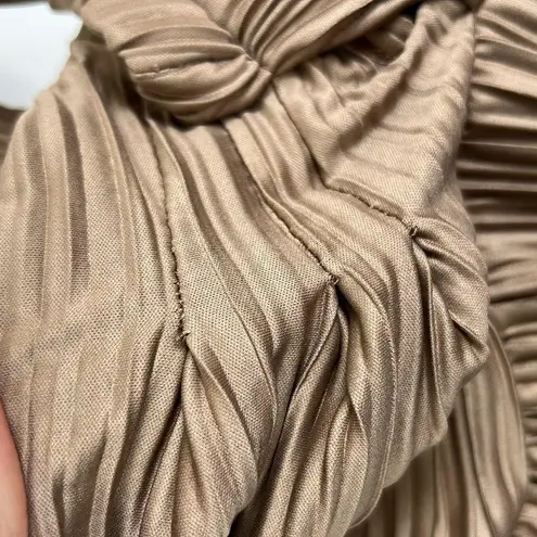 Heartloom January Asymmetric Silky Babydoll Top in Cafe Brown Size Large