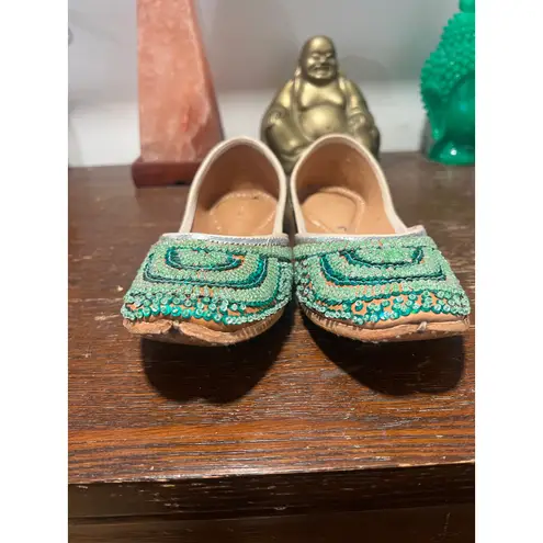 Women’s Punjabi Jutti Indian Traditional footwear Size 40 Blue