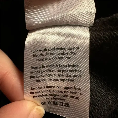 We Wore What NWT Women's XS Black Cropped Half Zip Hoodie Casual Fleece Loungewear