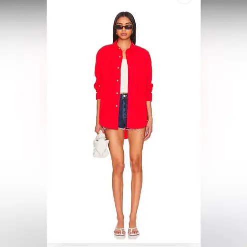 MOTHER Superior The Dodger Frayed Raw Hem Blue Denim Jean Shorts NEW 30