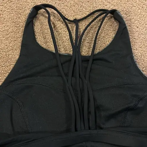 Lululemon  Women’s Grey Raise the Barre Tank Top with Strappy Built in Sports Bra