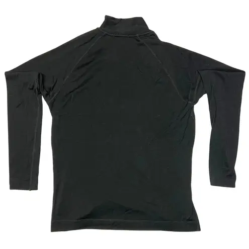 Smartwool Women's Merino Thermal 1/4 Zip Base Layer XL Black Slim EUC - Image 3
