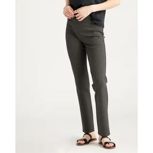 Quince ✨ Ultra-Stretch Ponte Straight Leg Charcoal Sz Large Pants✨