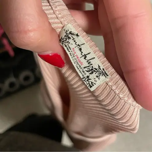 Free People  Intimately Charli Flare Sleeve Bell Ribbed Bodysuit- Size Small