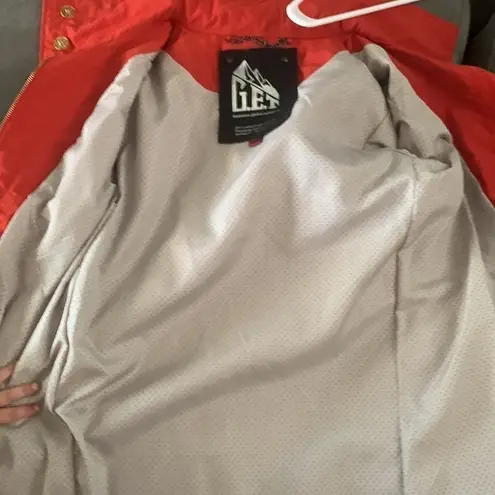 EUC G.E.T. equipment. general. technique bright orange rain coat. Size XS