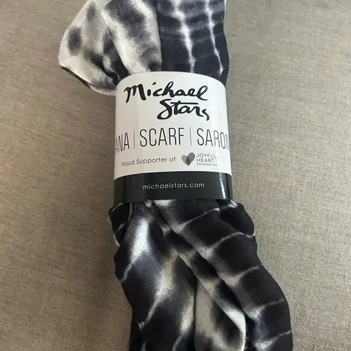 Michael Stars Micheal Stars New boho Ruana Sarong Wrap Scarf Alligator tie dye retro chic OS