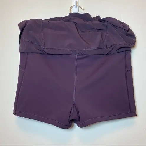 Athleta  | Run with It High Rise 14” Athletic Running Skort Agate Purple Medium