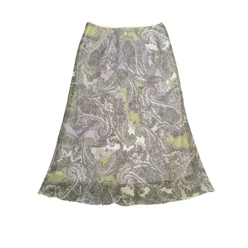 Wrapper Women's Lavender Shear Mid Length Skirt