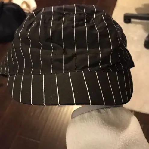 Black and white stripe hat