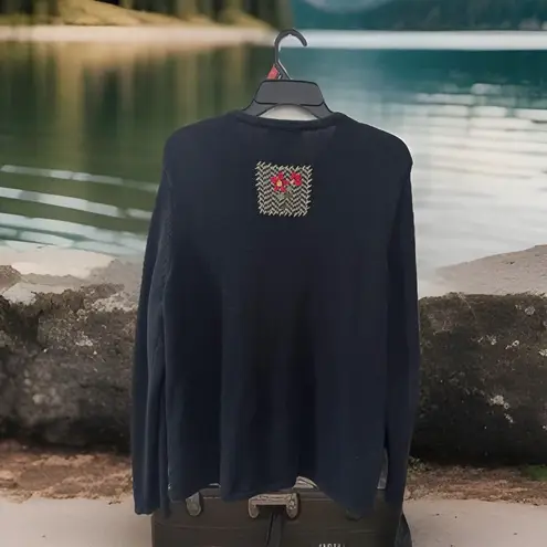 Y2k 90s Shabby Chic Bechamel Women’s M Ramie Blended Embroidered Floral Deadstoc Size M