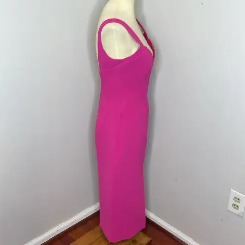 Nicholas‎ Crepe Quilted Bra Dress in Fuschia Pink Size 6