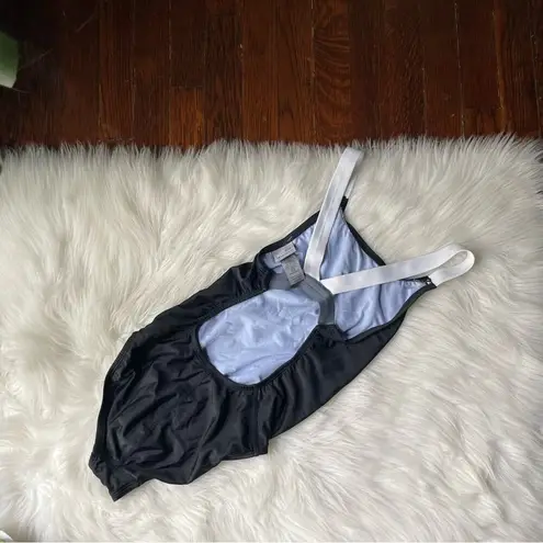 Athletic One Piece Swimsuit Black & White NWOT Size XS