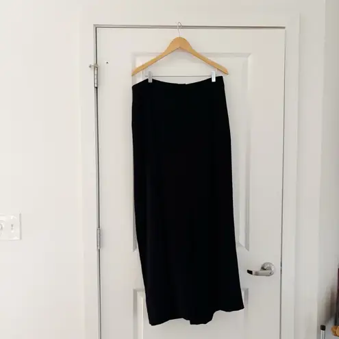 Boden Fluid Wide Leg Culotte Relaxed 14 Long Black