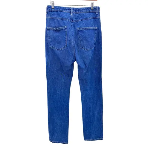 Rotate Birger Christensen Jada Jeans Women's Size 30 High Rise Zip Hem Denim Blue - Image 4