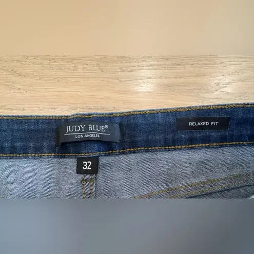 Judy Blue Dark Wash Tummy Control relaxed fit Jeans size 32