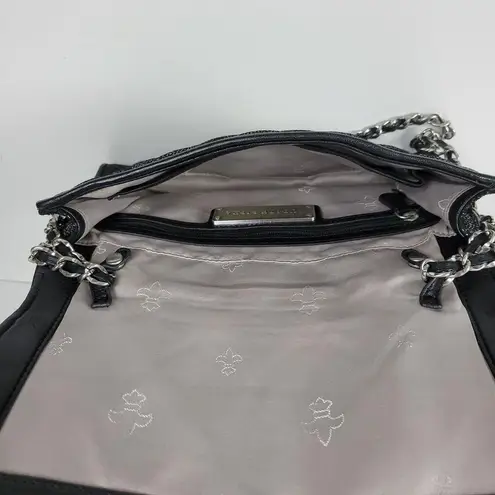 Judith Ripka Women's Clutch Black Stingray Quilted Leather Convertible Chain