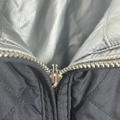 Lauren Ralph Lauren Reversible Vest Women M Black Silver Preppy Outdoor Capsule Size M