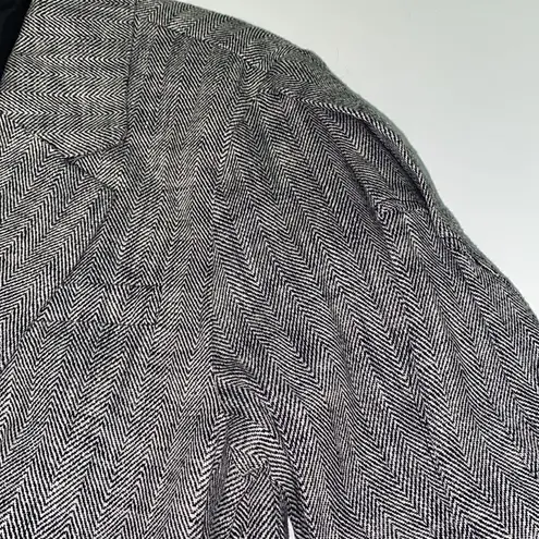 Rachel Comey x Target Chevron Herringbone Oversized Tweed Blazer Jacket C25 Black Size XS