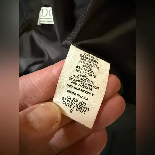 CDC Wear Vintage 90s CDC strappy satin trim black maxi evening dress, size 8