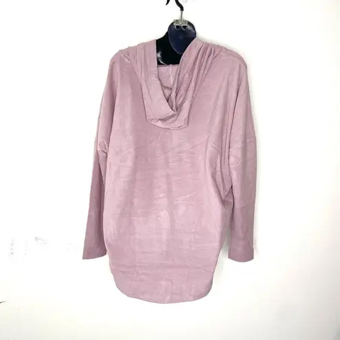 Tahari Sweatshirt Hoodie Size L NEW Rose Pink Purple $98 Pullover Soft Sweater