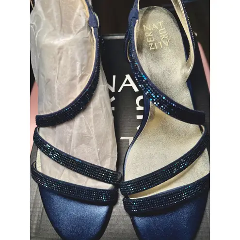 Naturalizer Women's VANESSA 2, FRENCH NAVY Open Toe M Heels Shoes 91/2 M TWB